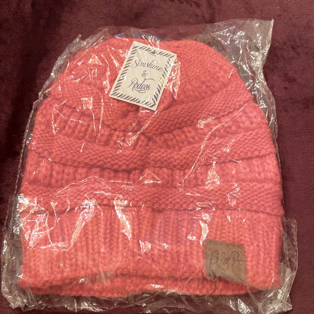 Coral Beenie  Sunshine and Rodeo